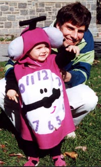 Claire and Daddy on Holloween